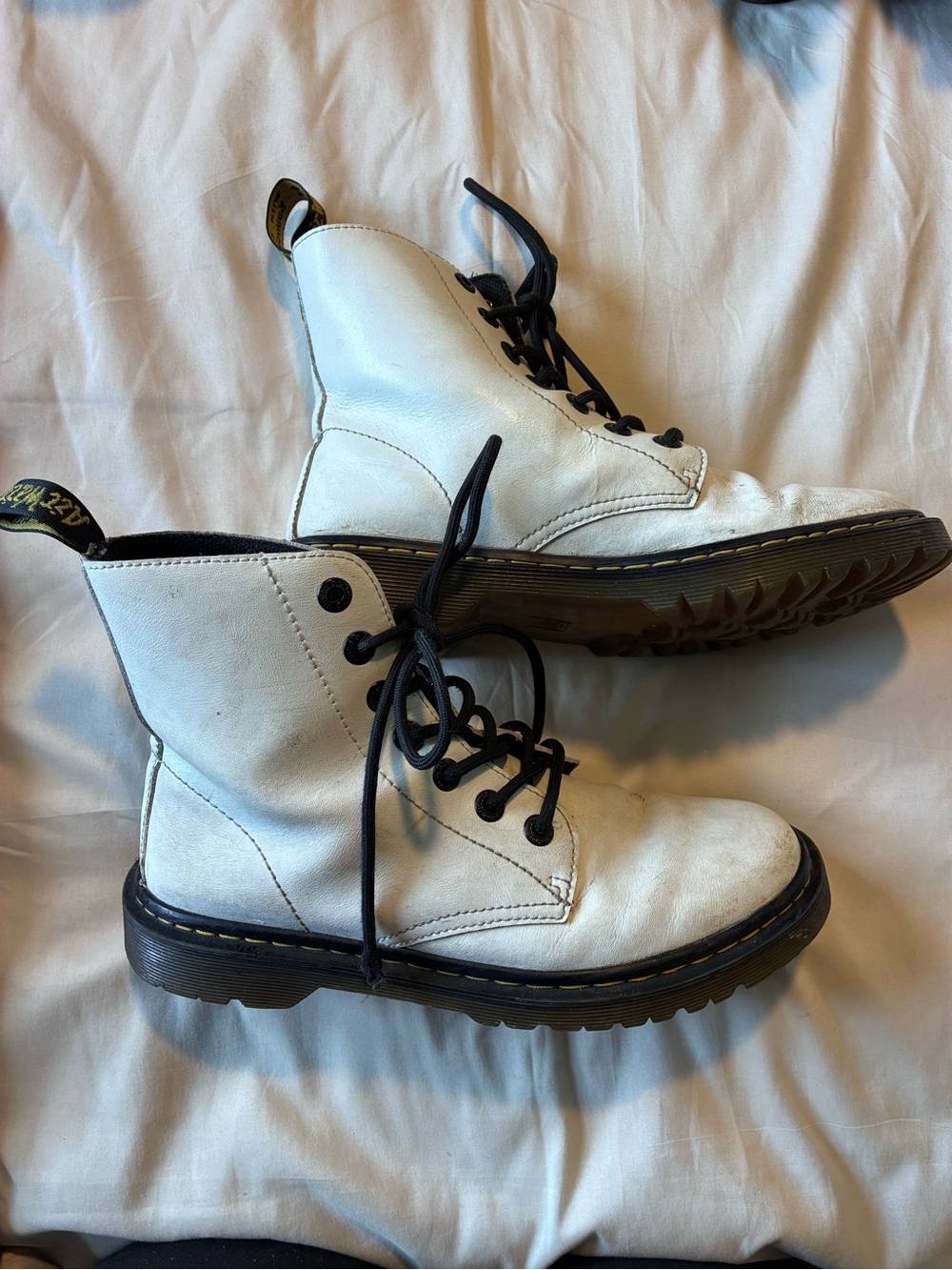 Dr. Martens Luana White Boots Size 9